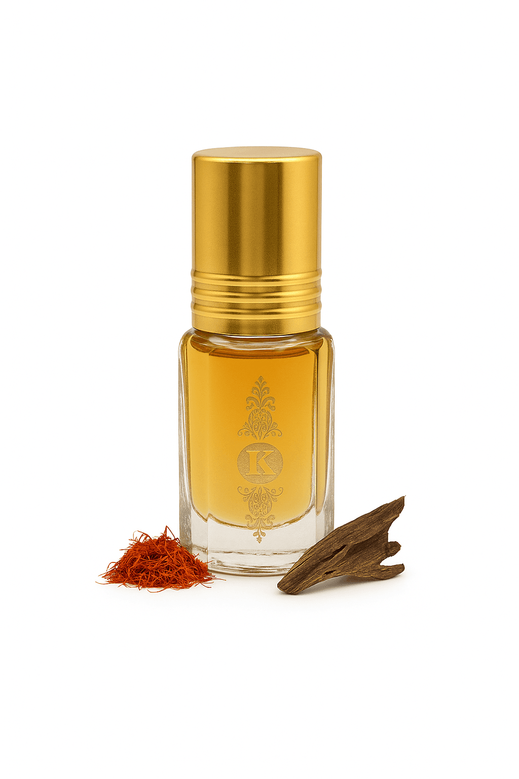 Musc Ghaliya un parfum au safran, Oud, rose
