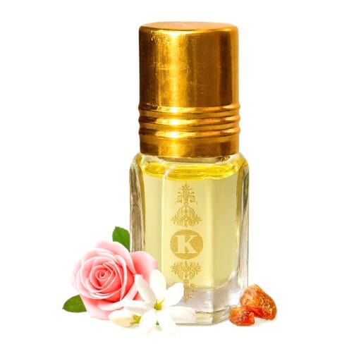 Musc Rose Musquée au parfum frais de rose, de musc, de fleurs blanches par kayssoun