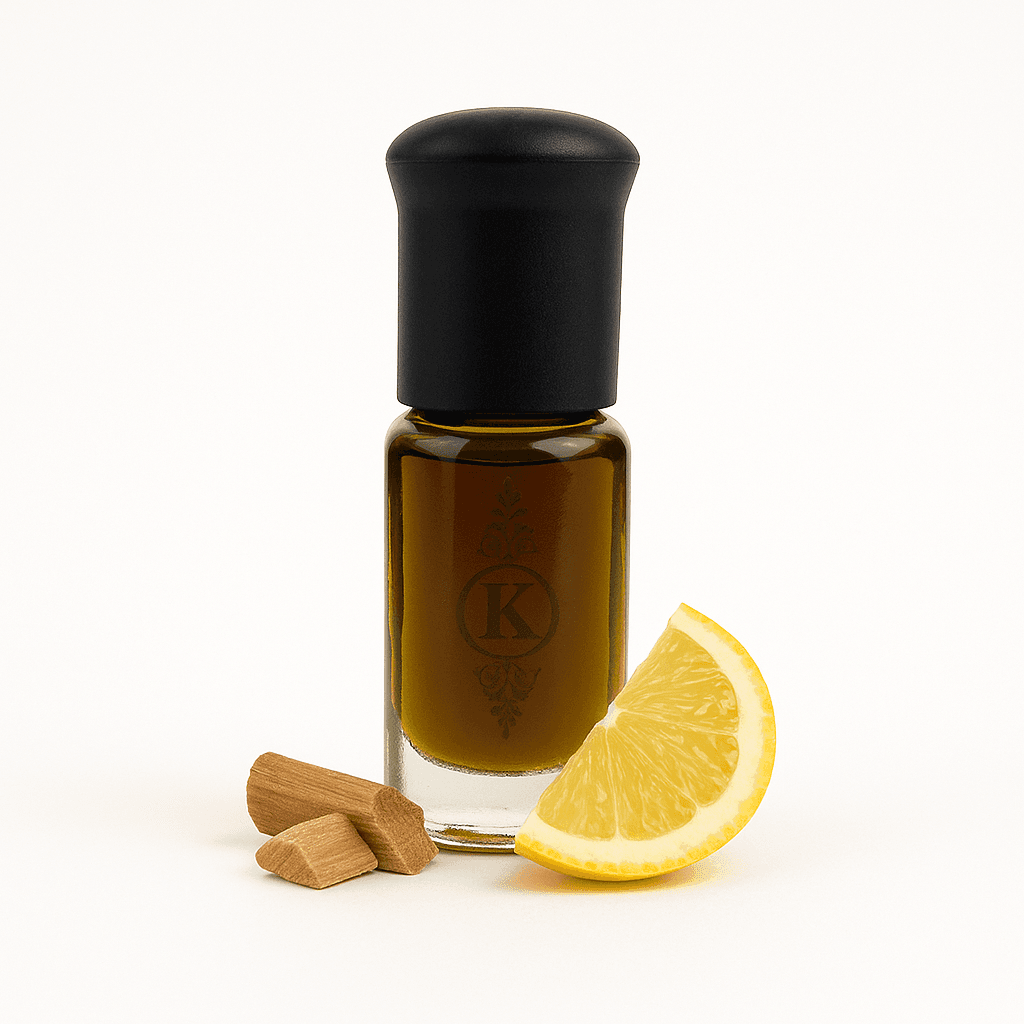 Parfum frais de santal naturel aux notes citronnées par kayssoun