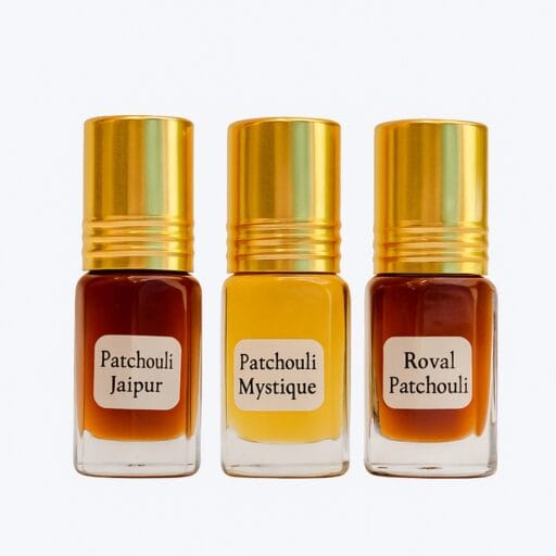 Trois parfums Patchouli Kayssoun - Jaipur, Mystique, Royal
