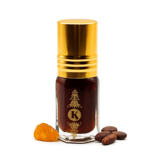 Musc ébène, parfum ambré avec des note de cacao